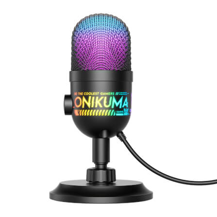 ไมโครโฟน ONIKUMA M930 ไมค์แบบตั้งโต๊ะ สำหรับเล่นเกม สตรีมมิ่ง ฯลฯ - สีดำ_0